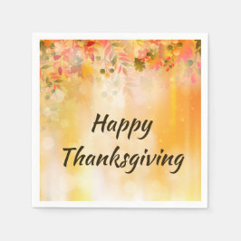 HöstGnistran thanksgiving Löv höst Pappersservett