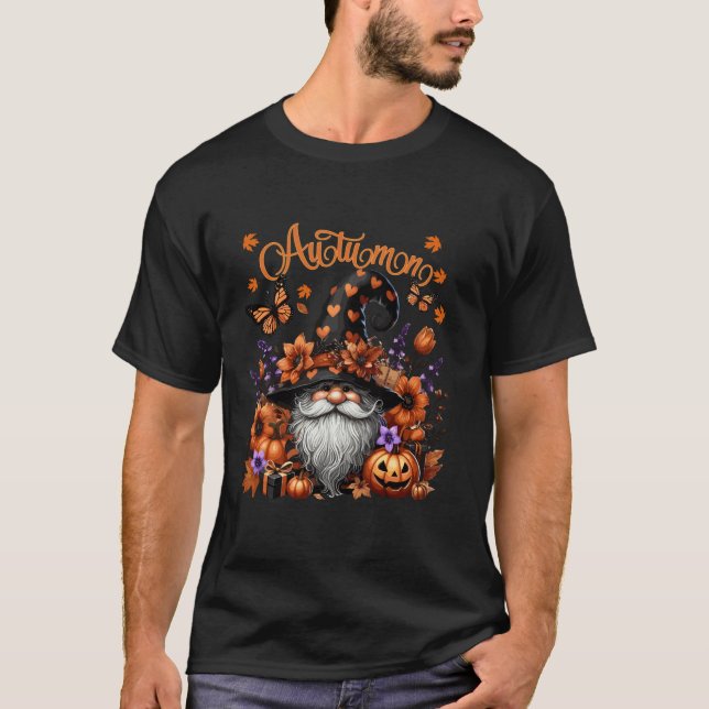 Höstgnomcharm T Shirt (Framsida)