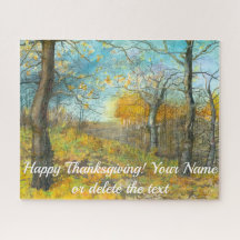 Höstgolden i en ekgrova som målar vattenfärg