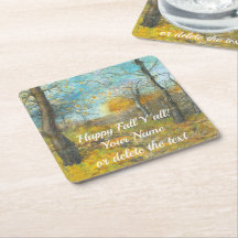 Höstgolden i en ekgrova som målar vattenfärg