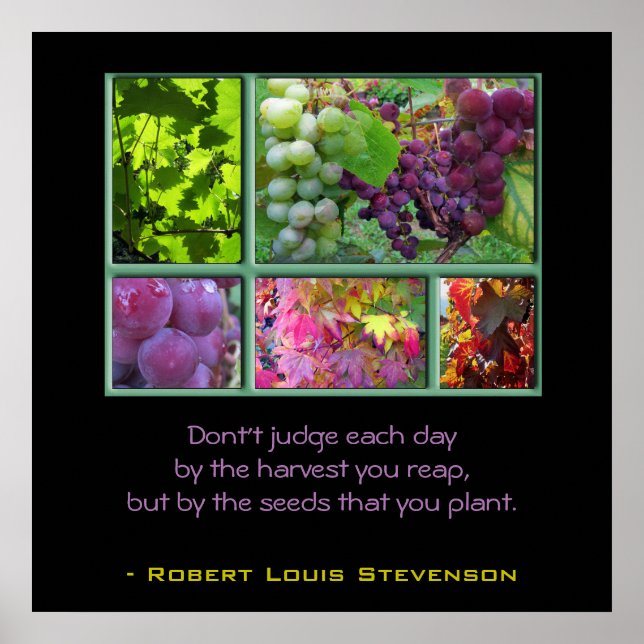 Höstgradens kollage med citat poster (Framsidan)