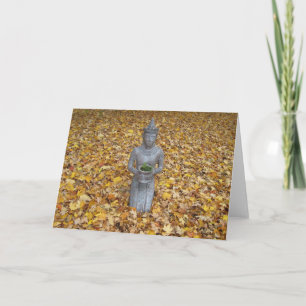Höstgratidkort - Thai Statue Tack Kort