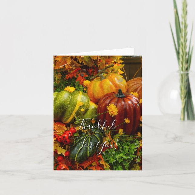 Höstgruppering tack för dina kort (Framsida)