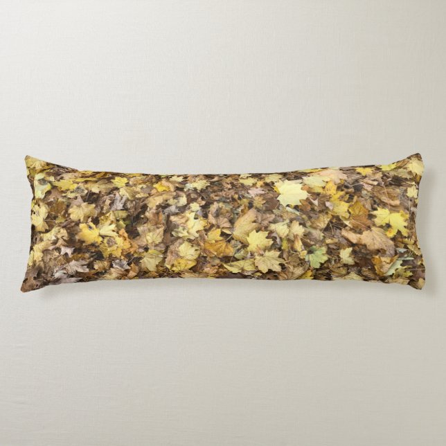HöstGultens Löv-samling Kroppskudde (Framsidan)