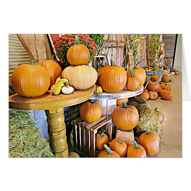 Hösthälsningar och glad Halloween till dig kort (Framsidan Horizontal)