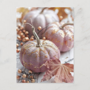 hösthälsningskort eleganta pumpor vykort