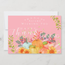 Hösthälsningskort för Rosa av hösthälsning Kort