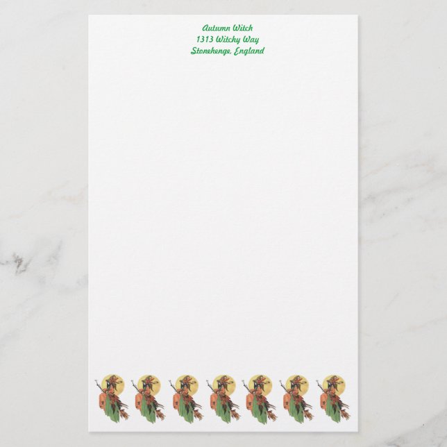 Hösthäxa Brevpapper (Framsida)