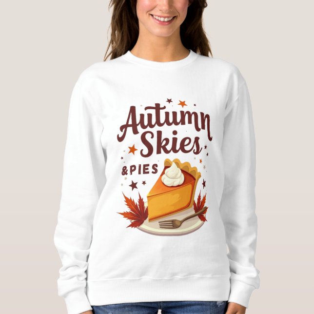 Hösthimlar och pajer Mysig höst T Shirt (Framsida)