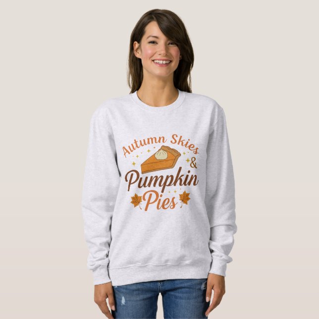 Hösthimlar och pumpapajer t shirt (Hel framsida)
