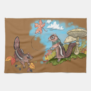 Hösthöns Chipmunk~kökshanddukar Kökshandduk