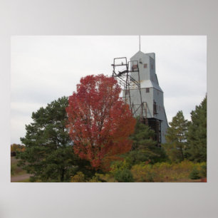 Hösthöns - kincy Mine Steam Hoist Photo Poster