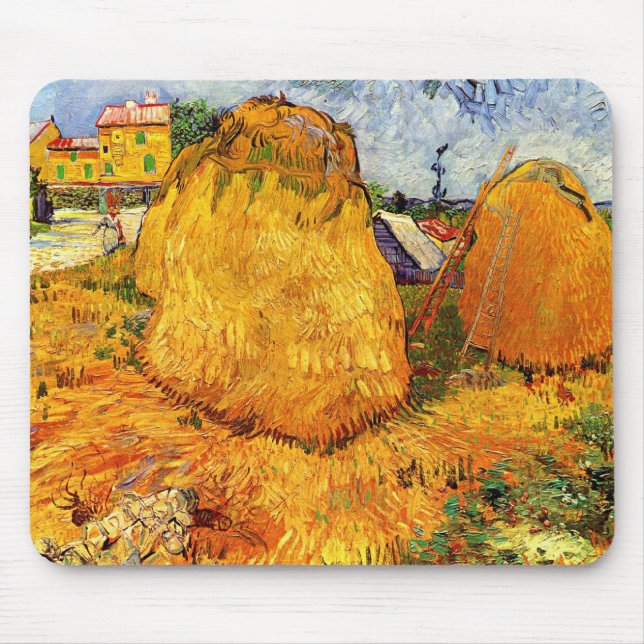 Hösthössjor i Provence av Vincent van Gogh Musmatta (Framsidan)
