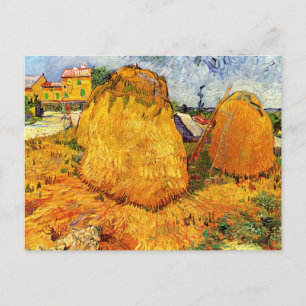 Hösthöstackar i Provence av Vincent van Gogh Vykort