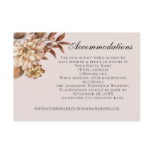 Hösthösten Blommigt Lövs Bröllop-bostäder