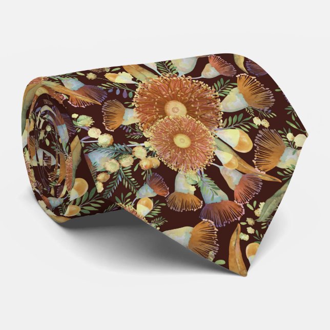 Hösthösten Eukalyptus och höstslakt Slips (Rullad)