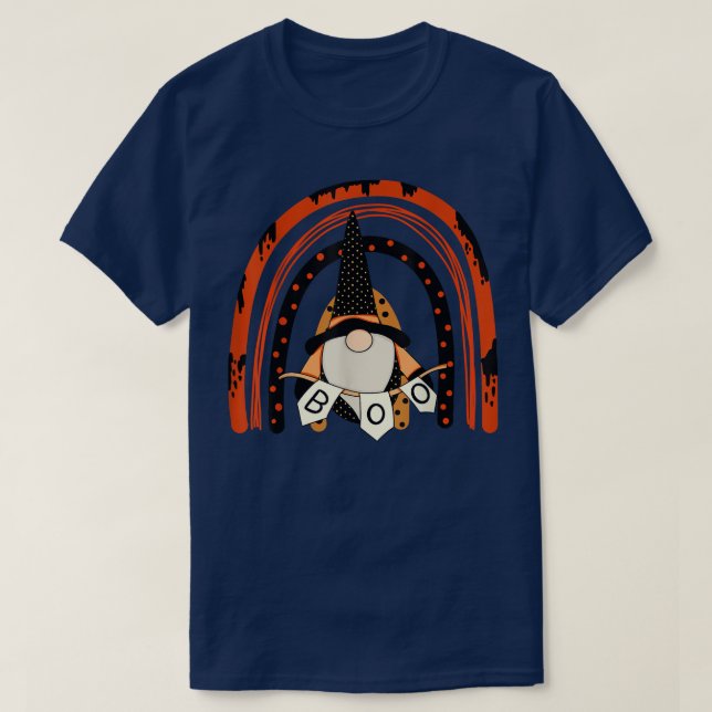 hösthösten för gnomhäxhalloween costume pumpor t shirt (Design framsida)