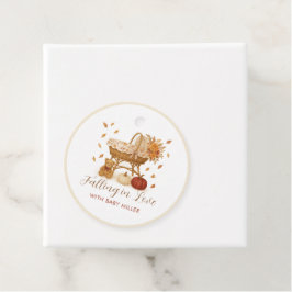 Hösthösten Pumpkin Baby Shower Gåvor Etiketter