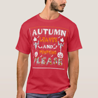 Hösthösten Pumpkin Monsters Creep Det riktiga Lyck T Shirt