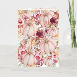 Hösthösten Pumpkin Rosa Burgundy Bröllopsprogram Program