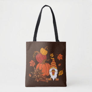 Hösthösten Pumpkins Gnome Spice Card Tygkasse