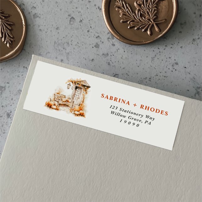 Hösthösten - Returadress för bostadsuppvärmningsmy Etikett (Skapare uppladdad)