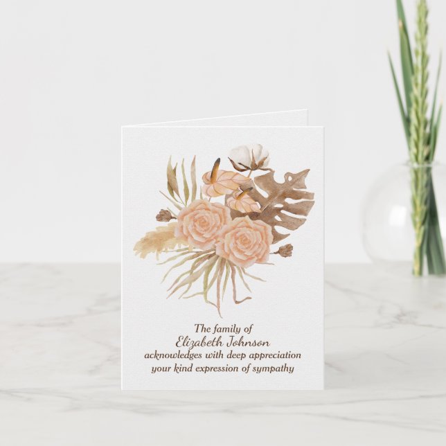 Hösthösten Ro Sympati - tackkort Kort (Framsida)