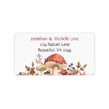 Hösthösten Svampar, växter och Löv faller Adress