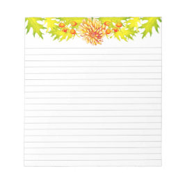 Hösthöstens ankomst till ett medelstort Anteckning Anteckningsblock