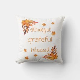 Hösthöstens Orange Brun tacksam tack lyckad välsig Kudde