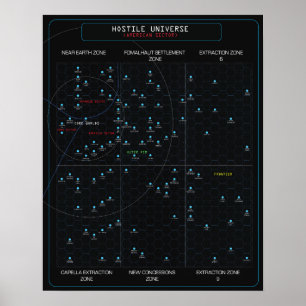 HOSTILE Star Karta Poster