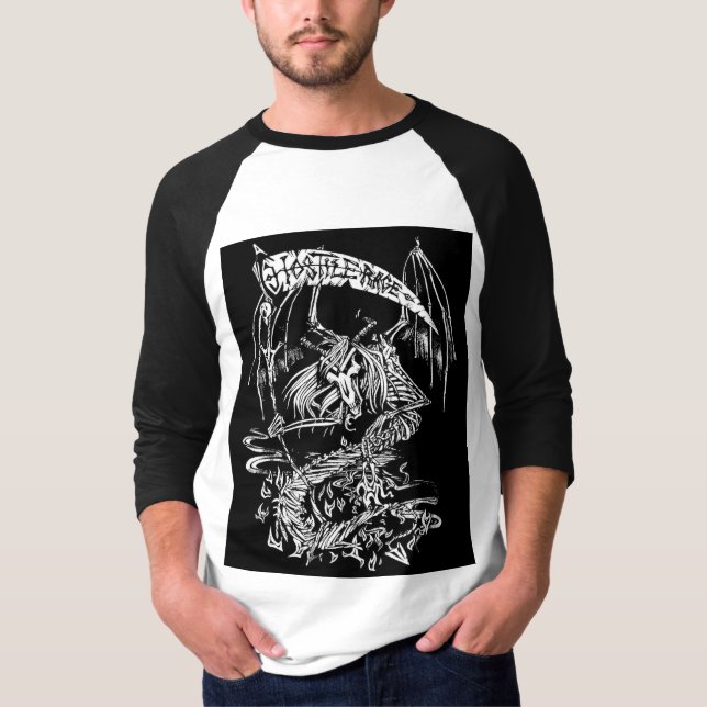HOSTILSKURS: Manar Baseball konsertskjorta T Shirt (Framsida)