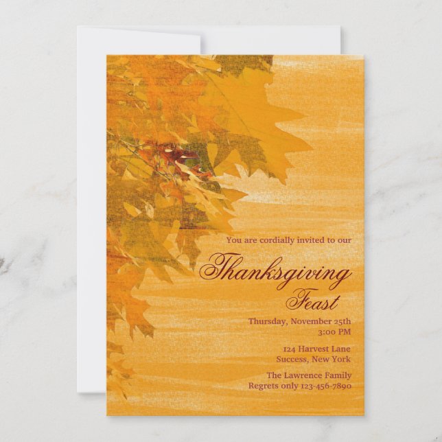 Höstinbjudan Inbjudningar (Framsida)