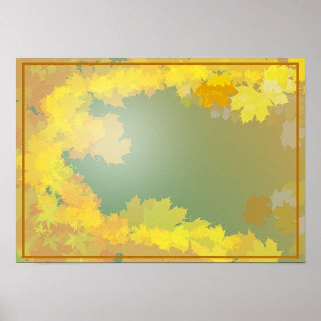 Höstinspirerad - Konstnärlig natur  Poster (Framsidan)