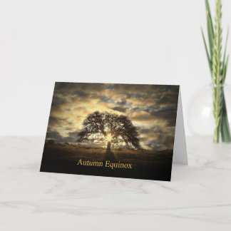 Höstjämning Mabon Ek Solstjärna Kort