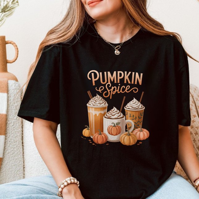 Höstkaffe Pumpkin Spice Latte Höst Säsong T Shirt (Skapare uppladdad)
