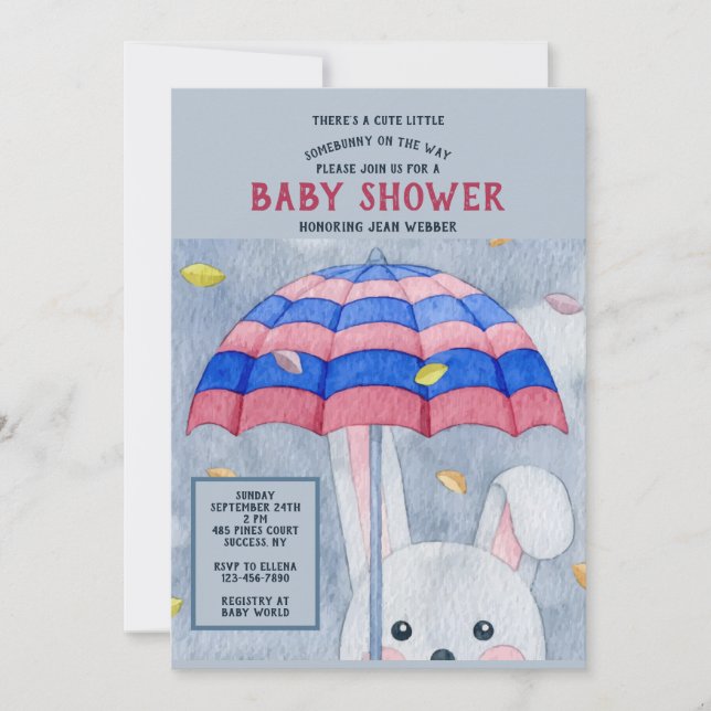 Höstkanin Bebisens Förfest Inbjudan (Framsida)