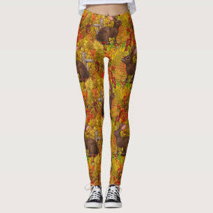 Höstkanin på ochre leggings