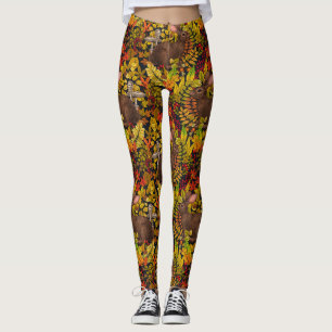 Höstkanin på svart leggings