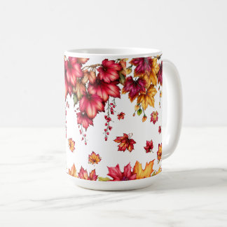 Höstkartesklöv – Skogstapetstil Kaffemugg