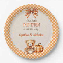 Höstkarvad Teddybjörn Pumpa