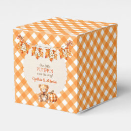Höstkarvad Teddybjörn Pumpa Löv Presentaskar