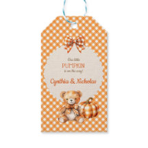 Höstkarvad Teddybjörn Pumpa Löv