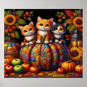 Höstkatter Poster