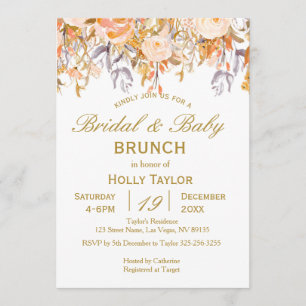 Höstkombinerad babystövel och Möhippa Inbjudningar