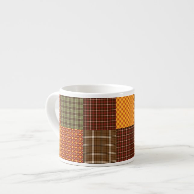 Höstkomfort Quilt Espressomugg (Framsida vänster)