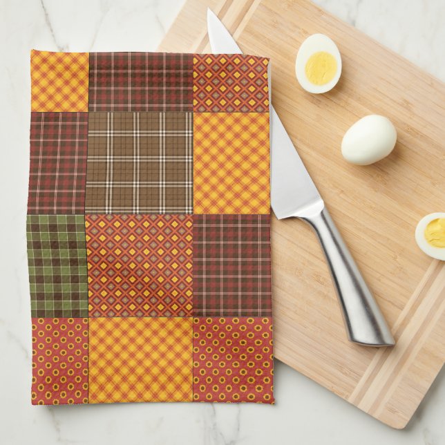 Höstkomfort Quilt Kökshandduk (Vikt i Fjärdedel)
