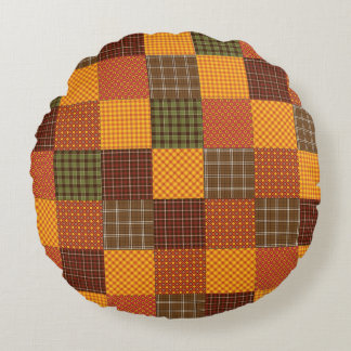 Höstkomfort Quilt Rund Kudde