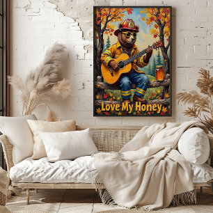 Höstkonst: Björns Rustic Strums Poster
