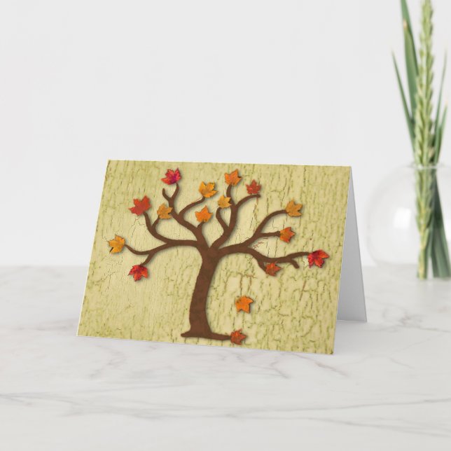 Höstkort för Thanksgiving Helgkort (Framsida)